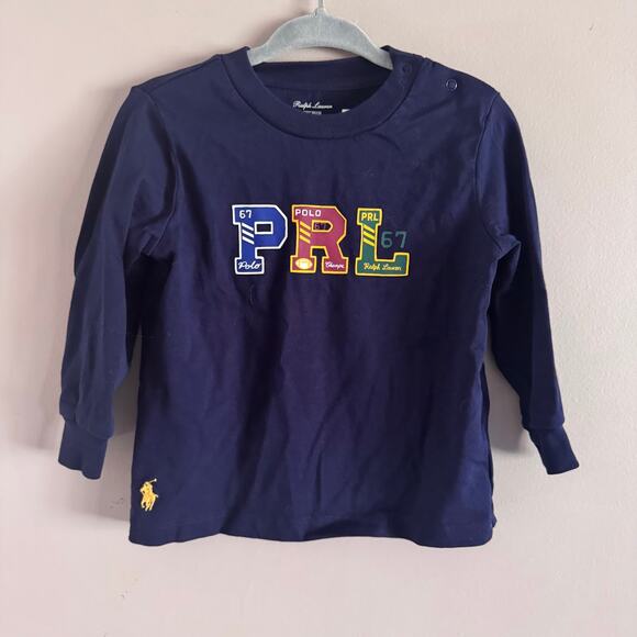 Ralph Lauren Other - ❌SOLD❌ Ralph Lauren Polo PRL Navy Blue Long Sleeve T Shirt Size 12 Months Baby